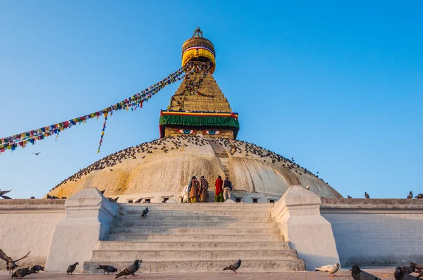 Veliký stupa bodnath — Stock fotografie