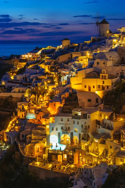 Santorini'de günbatımı