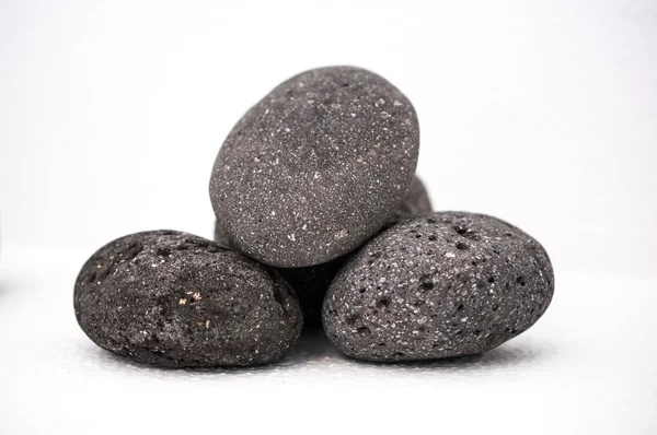 Black Lava Stone — Stock Photo, Image