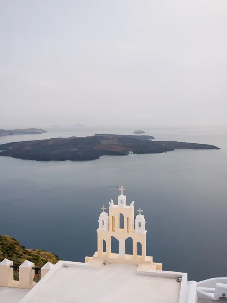 Punktu widzenia Kościoła Santorini — Zdjęcie stockowe