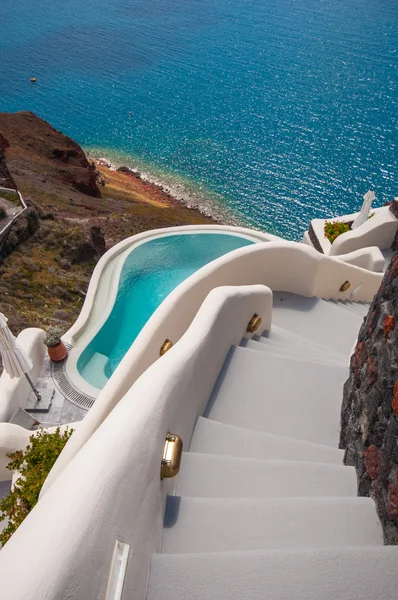 Santorini'de merdiven