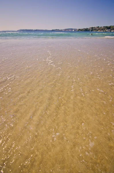 Spring afternoon at the beach. Relaxing landscape