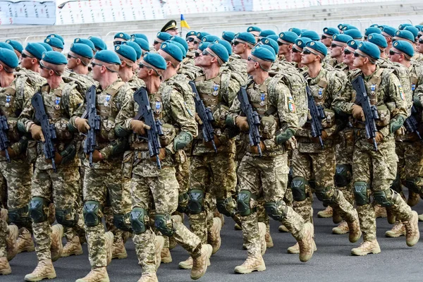 Kiew Ukraine August 2021 Einheiten Der Ukrainischen Streitkräfte Nehmen Einer — Stockfoto