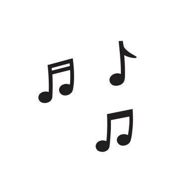 Vektör Melodisi notaları simgesi işareti