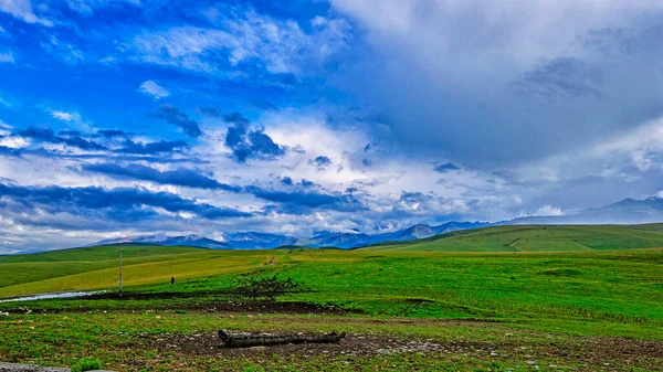 Letni Krajobraz Górski Panorama — Zdjęcie stockowe