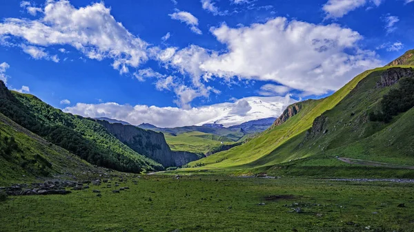 Horská Krajina Letní Panorama — Stock fotografie