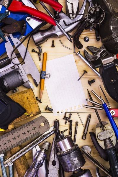 Frame of plumbing tools — Stock Photo, Image