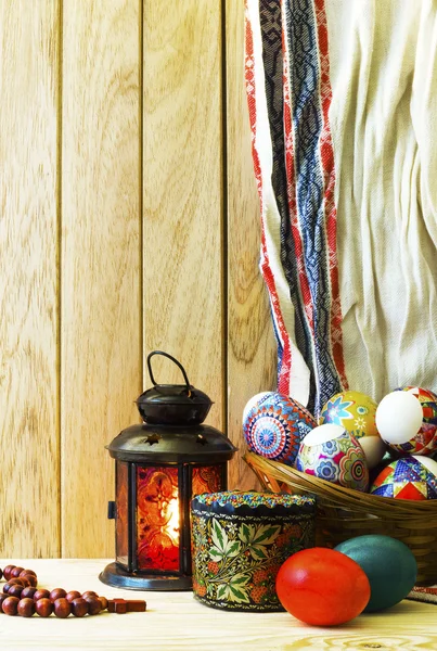 Easter decorated table — Stock Photo, Image