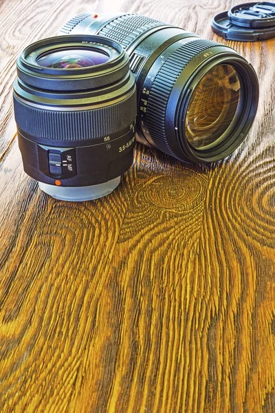 Objektif ve başka bir lens — Stok fotoğraf