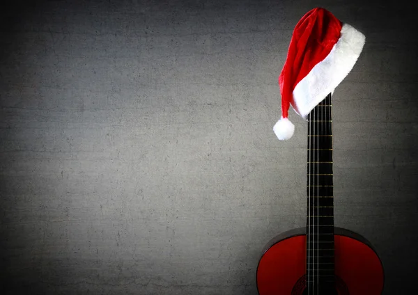 New Year Christmas Guitar Stock Image