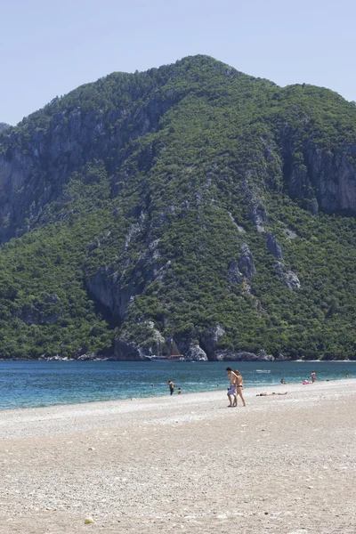 Strand bei Cirali, der türkischen Riviera — Stockfoto