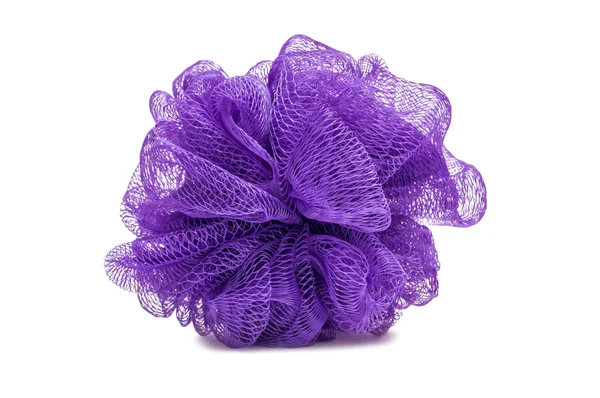 Esponja de banho roxo Scrubber — Fotografia de Stock