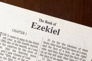 Title Page of the Book of Ezekiel clipart