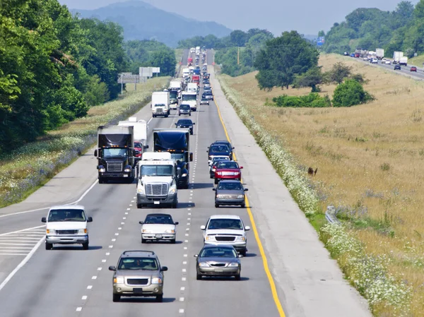 Hot Summer Day On The Interstate — Stock Photo, Image