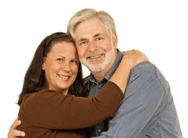 Middle-aged Couple Smiling clipart
