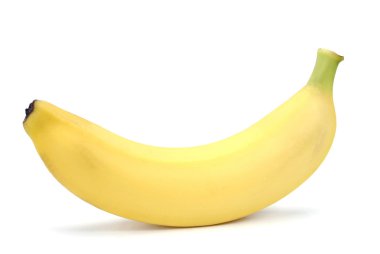 muz üzerinde beyaz izole