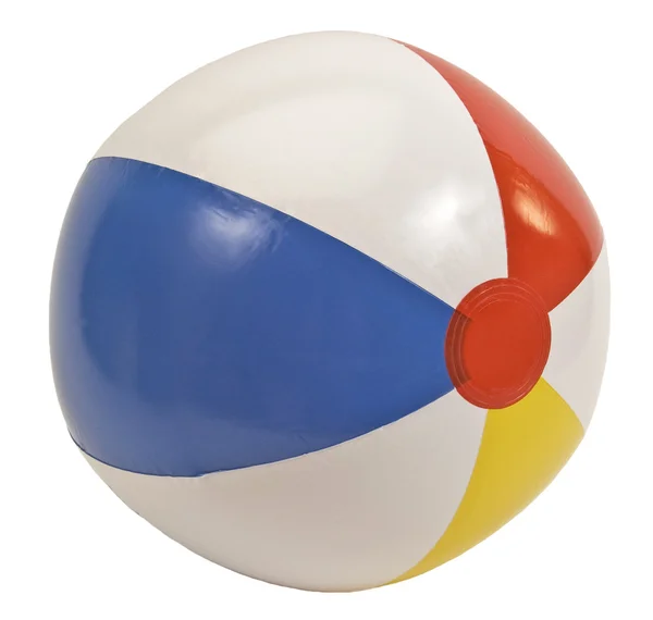 Beach Ball Isolated On White — Stock Photo, Image