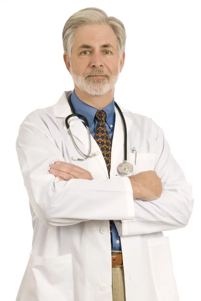 Amigável Médico Confiante Ou Doutor — Fotografia de Stock