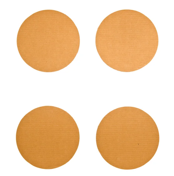 Blank Cardboard Pizza Circles — Stock Photo, Image