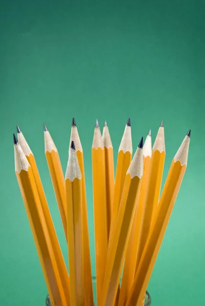 Abundância de lápis amarelo — Fotografia de Stock