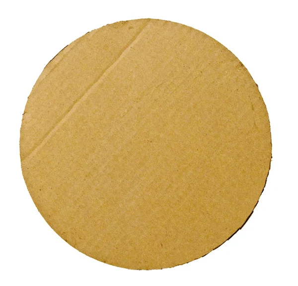 Round Cardboard Blank Pizza Board — Stock Photo, Image