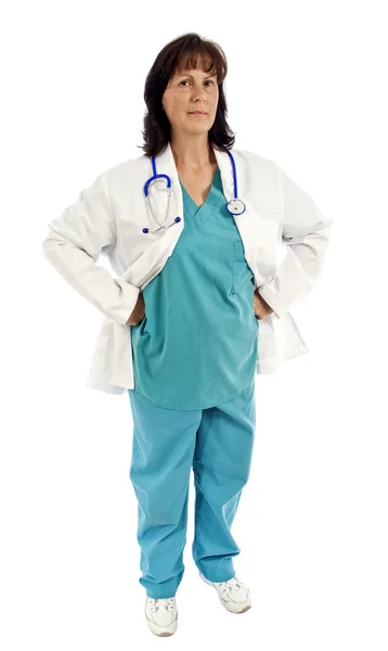 Happy Doctor Or Serious — Stock Photo, Image