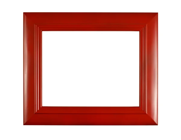 Red Picture Frame With White In Center For Copy — Stock Photo, Image