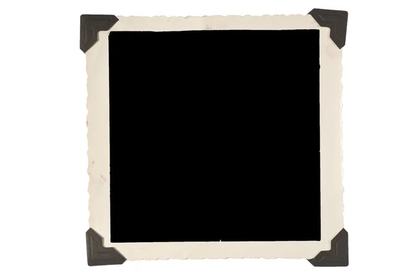 Square Old Picture Frame With Corners — Stock Photo, Image