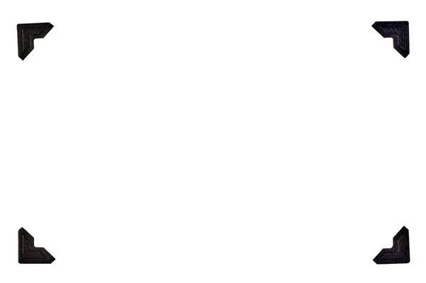 Siyah fotoğraf köşeleri dikdörtgen biçiminde