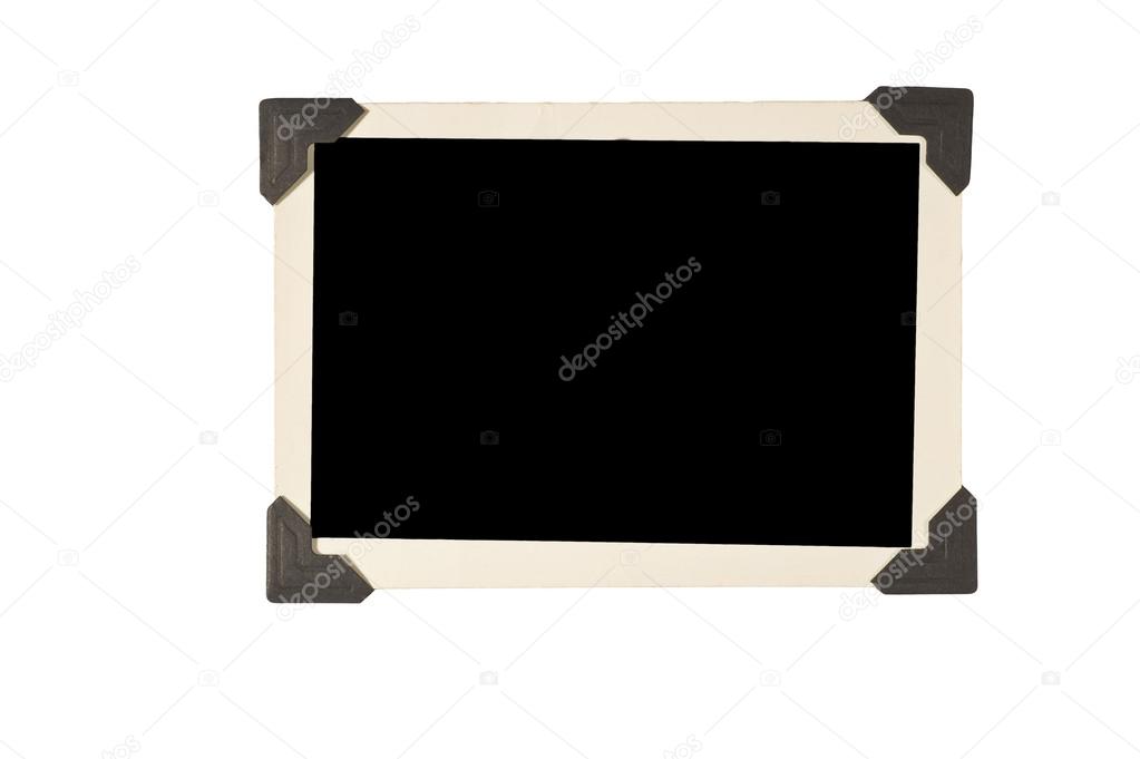 Slanted Old Photo Frame With Corners