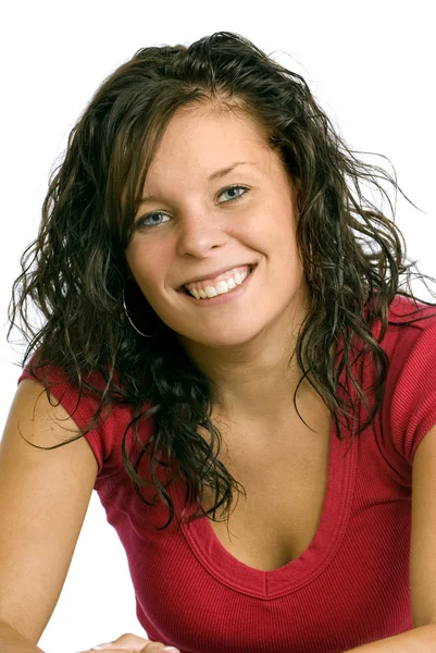 Belle fille souriante — Photo