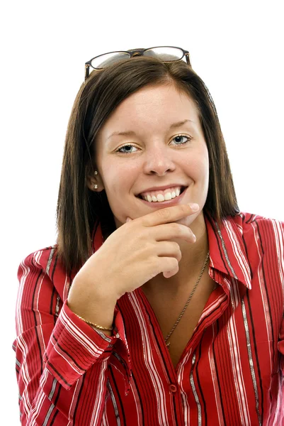 Atractiva mujer joven feliz — Foto de Stock