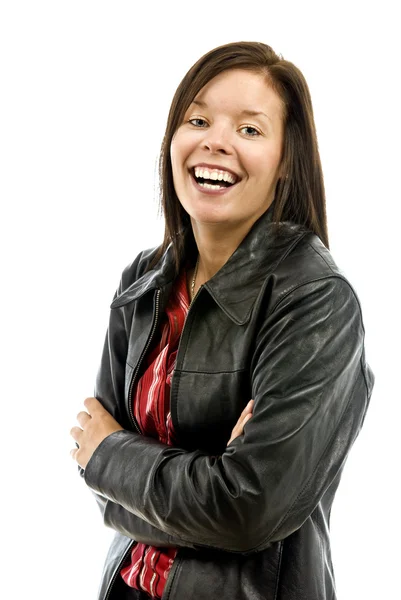 Happy Vibrant Young Woman — Stock Photo, Image