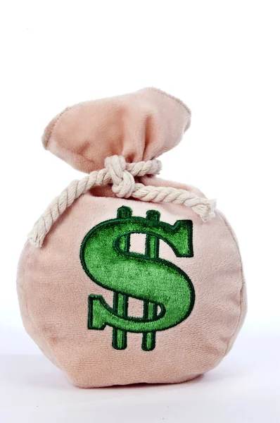 Stuffed Money Bag — Stock Photo, Image