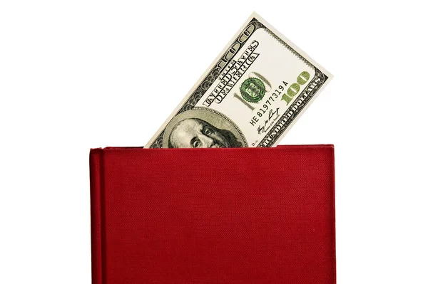 L'argent dans le livre rouge — Photo