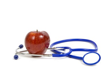 Steteskop ve Kırmızı elma