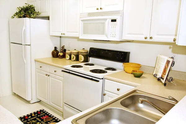 Upscale Kitchen In Apartment Stock Photo