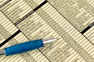 Kalem ile hasta evrak