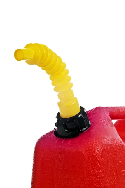 Grande recipiente de gasolina ou combustível vermelho — Fotografia de Stock