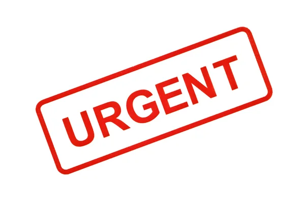 URGENT Stamped In Red — Stock Photo, Image