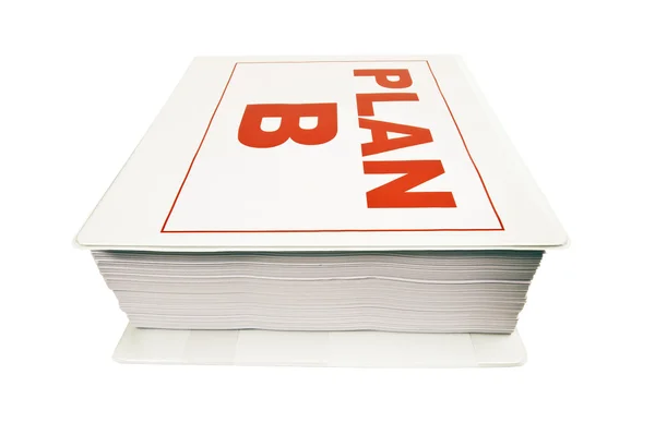 PLAN B Notebook On White Background — Stock Photo, Image