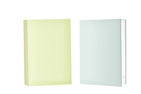 Dois livros de capa em branco em pé — Fotografia de Stock