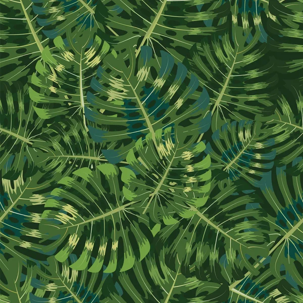 Palm tropikal yaprak seamless modeli. 