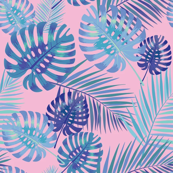 Palm tropikal yaprak seamless modeli.