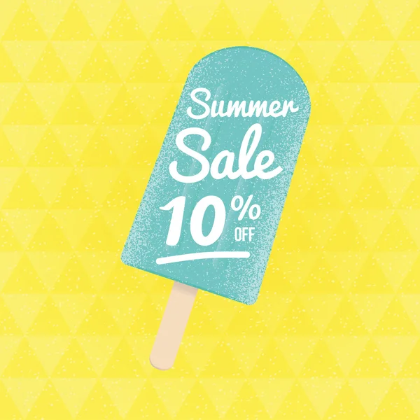 夏のセール 10% オフ. — ストックベクタ