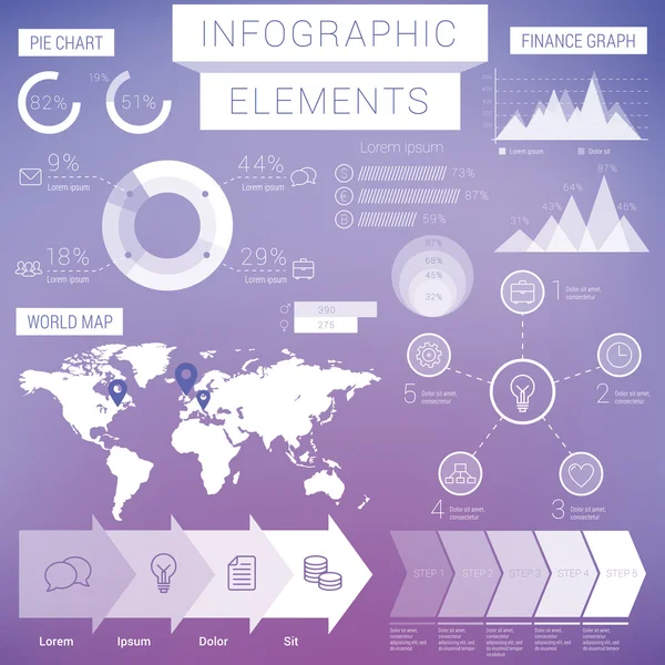 Business infographic Elements — Stock Vector