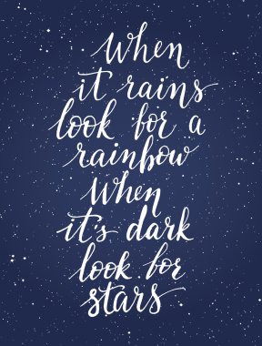 Elle çizilmiş tipografi alıntı.