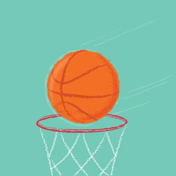 Basquetebol. Ilustração vetorial —  Vetores de Stock