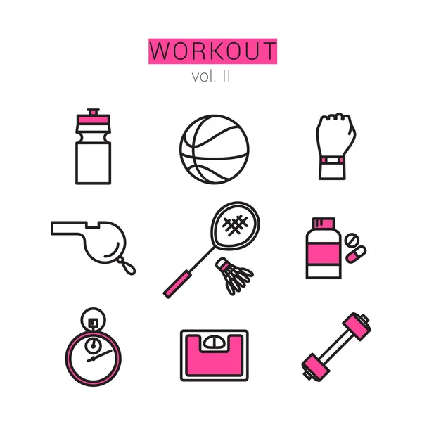 Egzersiz Icons Set Web ve uygulamalar için