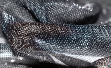 Tasarım için renk renkleriyle parıldayan materyalin dokusu gri arkaplan pulları